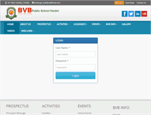 Tablet Screenshot of bvbpublicschool.com
